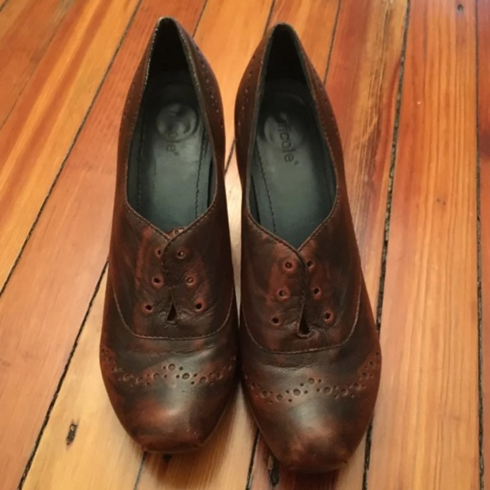 Brown Leather Heels
